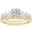 18K Yellow Gold Echo Diamond Ring with Luxe Ballad Diamond Ring (1/4 ct. tw.)
