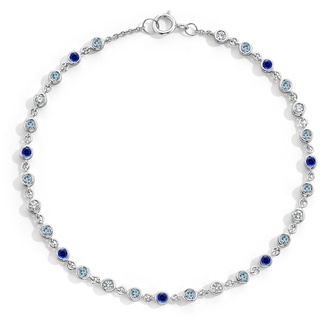 Blue Tonal Gemstone Bracelet