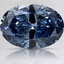 2.01 Ct. Fancy Deep Blue Oval Lab Created Diamond