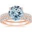 14KR Aquamarine Sienna Diamond Bridal Set (7/8 ct. tw.), smalltop view