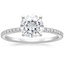 18KW Moissanite Luxe Ballad Diamond Ring (1/4 ct. tw.), smalltop view
