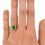 The Keeley Ring, smallzoomed in top view on a hand