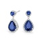 Sapphire and Diamond Drop Earrings 