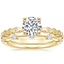 18K Yellow Gold Avery Diamond Ring with Aimee Diamond Ring