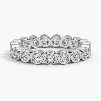 Bezel Round Eternity Diamond Ring
