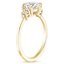 18K Yellow Gold Six Prong Selene Diamond Ring (1/10 ct. tw.), smallside view