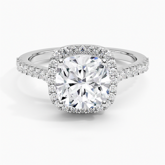 Adorned Odessa Halo Diamond Ring - Brilliant Earth