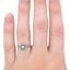 The Kleina Ring, smallzoomed in top view on a hand