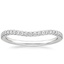 18K White Gold Curved Ballad Diamond Ring (1/6 ct. tw.), smalltop view
