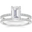 18KW Moissanite Viviana Diamond Bridal Set (2/5 ct. tw.), smalltop view