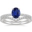 PT Sapphire Ballad Diamond Ring (1/8 ct. tw.) with Flair Diamond Ring (1/6 ct. tw.), smalltop view