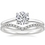 18K White Gold Monsella Ring with Flair Diamond Ring (1/6 ct. tw.)
