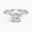 Moissanite Perfect Fit Ring in 18K White Gold