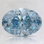 1.50 Ct. Fancy Intense Blue Oval Lab Created Diamond