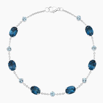 Maris London Blue Topaz and Aquamarine Bracelet