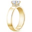 18KY Sapphire Alden Diamond Ring, smalltop view
