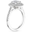18KW Moissanite Soleil Diamond Ring (1/2 ct. tw.), smalltop view
