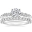 18K White Gold Aurora Diamond Ring with Shared Prong Diamond Ring (2/5 ct. tw.)