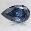 1.15 Ct. Fancy Deep Blue Pear Lab Created Diamond