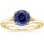 18KY Sapphire Reverie Solitaire Ring, smalltop view