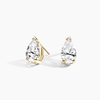Pear Lab Created Diamond Stud Earrings (1 1/2 ct. tw.) in 18K Yellow Gold