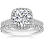 Platinum Adorned Odessa Diamond Ring (1/3 ct. tw.) with Sienna Diamond Ring (1/2 ct. tw.)