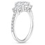 18K White Gold Constance Three Stone Diamond Ring (3/4 ct. tw.), smallside view
