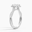 18K White Gold Petite Twisted Vine Halo Diamond Ring (1/4 ct. tw.), smallside view