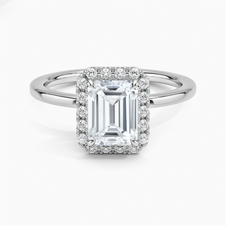 Pavé Halo Engagement Ring