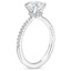 18KW Moissanite Petite Demi Diamond Ring (1/5 ct. tw.), smalltop view