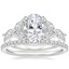18K White Gold Colibri Diamond Ring with Luxe Ballad Diamond Ring (1/4 ct. tw.)