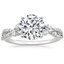 18K White Gold Luxe Willow Diamond Ring (1/4 ct. tw.), smalltop view