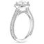 Platinum Enchant Halo Diamond Ring, smallside view