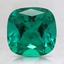 8mm Cushion Lab Grown Emerald