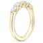 18K Yellow Gold Trellis Oval and Round Diamond Ring, smallside view