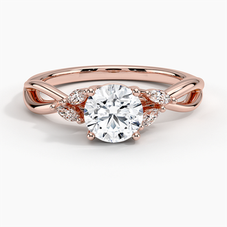 14K Rose Gold Willow Diamond Ring (1/8 ct. tw.)
