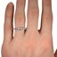 The Aaida Ring, smallzoomed in top view on a hand