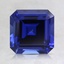7mm Blue Asscher Lab Created Sapphire