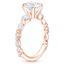 14K Rose Gold Three Stone Versailles Diamond Ring (1/2 ct. tw.), smallside view