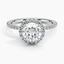 Moissanite Waverly Diamond Ring (1/2 ct. tw.) in 18K White Gold
