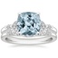 18KW Aquamarine Verbena Diamond Bridal Set (1/4 ct. tw.), smalltop view