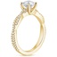 18K Yellow Gold Petite Luxe Twisted Vine Diamond Ring (1/4 ct. tw.), smallside view