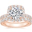 14K Rose Gold Estelle Diamond Ring (3/4 ct. tw.) with Luxe Anthology Eternity Diamond Ring (1 1/3 ct. tw.)