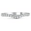 Custom Petite Contoured Diamond Wedding Ring