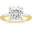 18KY Moissanite Elodie Ring, smalltop view