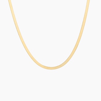 Dezi 16 Inch Gold Herringbone Necklace - Brilliant Earth