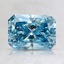 1.44 Ct. Fancy Vivid Blue Radiant Lab Created Diamond