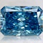 3.41 Ct. Fancy Vivid Blue Radiant Lab Created Diamond