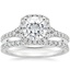 PT Moissanite Joy Diamond Ring (1/3 ct. tw.) with Bliss Diamond Ring (1/5 ct. tw.), smalltop view