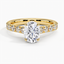 Yellow Gold Moissanite Luxe Anthology Diamond Ring (1/2 ct. tw.)